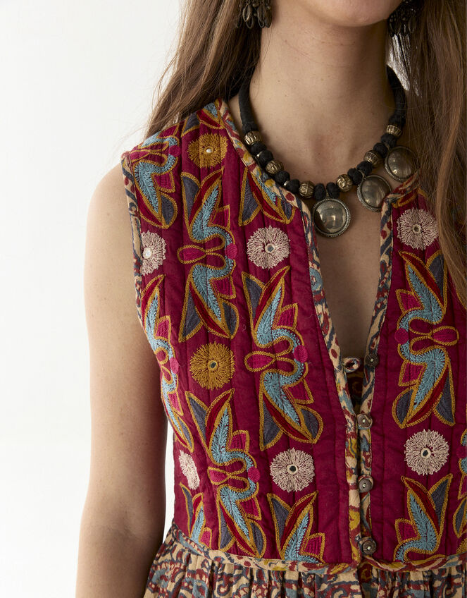 Maison Hotel Eugenie Mixed Print Maxi Dress, Multi (MULTI), large