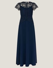 Monica Lace Bridesmaid Dress, Blue (NAVY), large