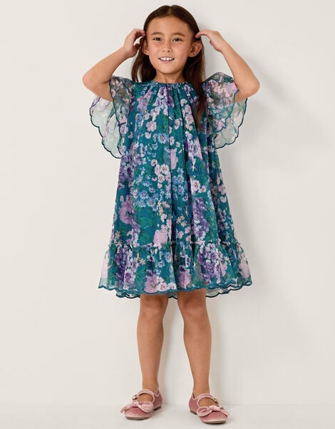 Wildflower Swing Dress, Teal (TEAL), large