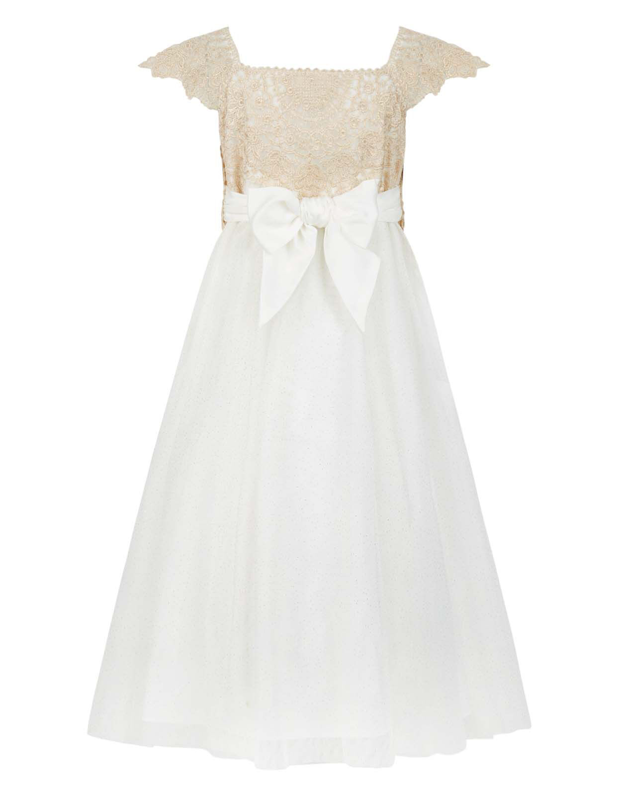 Estella Sparkle Occasion Dress Gold Girls Dresses Monsoon Global
