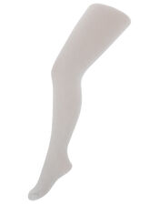 Sparkly Nylon Tights, Silver (SILVER), large