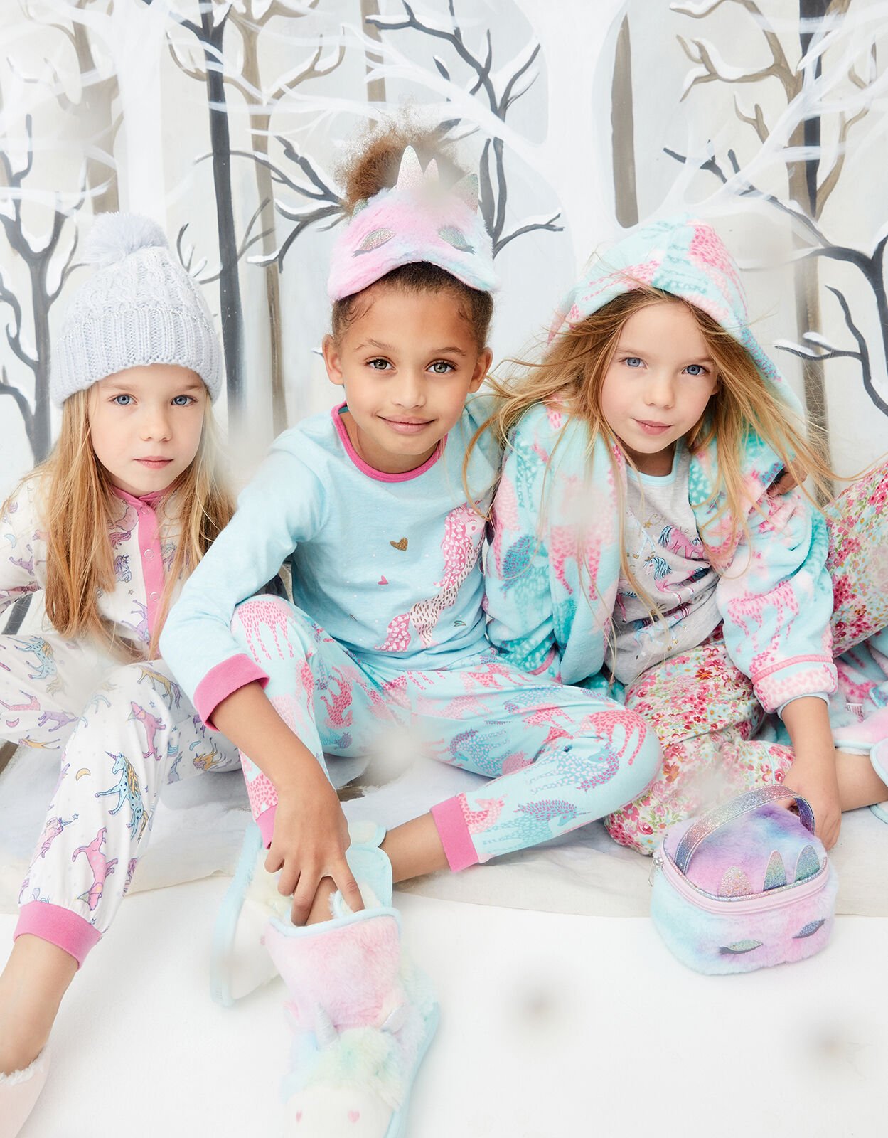 Fluffy unicorn pjs sales