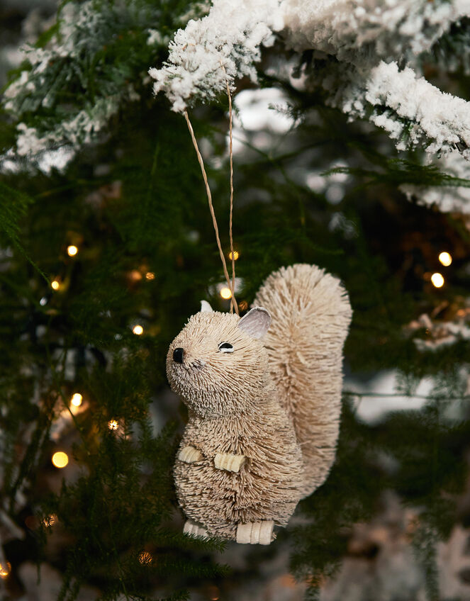 Bristle Squirrel Christmas Tree Decoration, , large