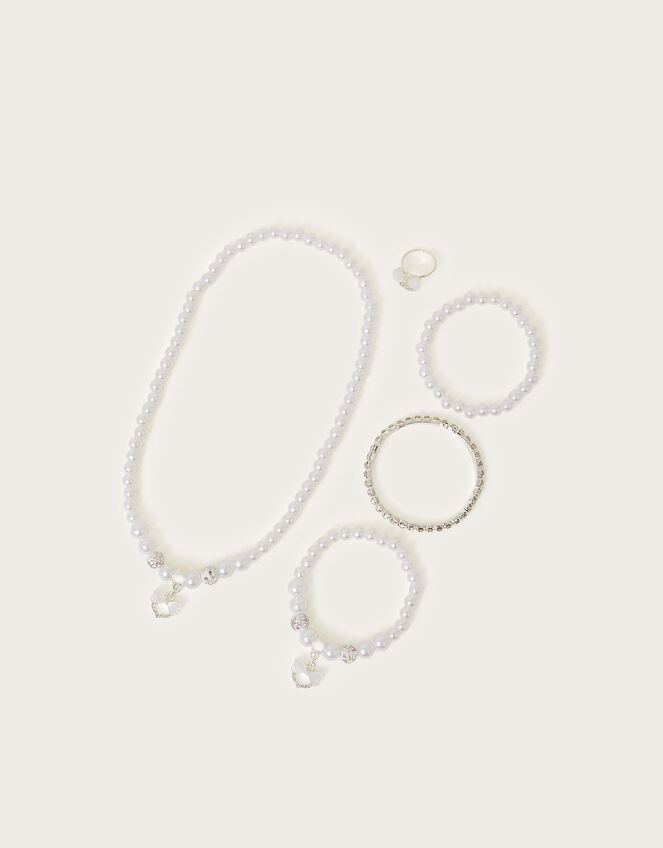 Bridesmaid Faux Pearl Jewellery Set, , large