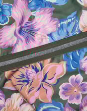 Floral Sparkle Bikini Set, Green (KHAKI), large