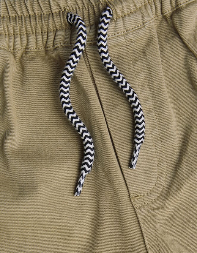 Pull-On Cuffed Trousers, Natural (STONE), large