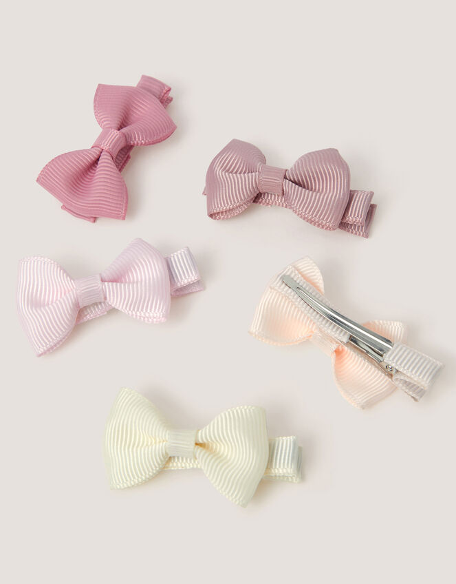 5-Pack Ballet Bow Hair Clips, , large