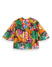 Scotch and Soda Flutter Sleeve Shirt, Multi (MULTI), large