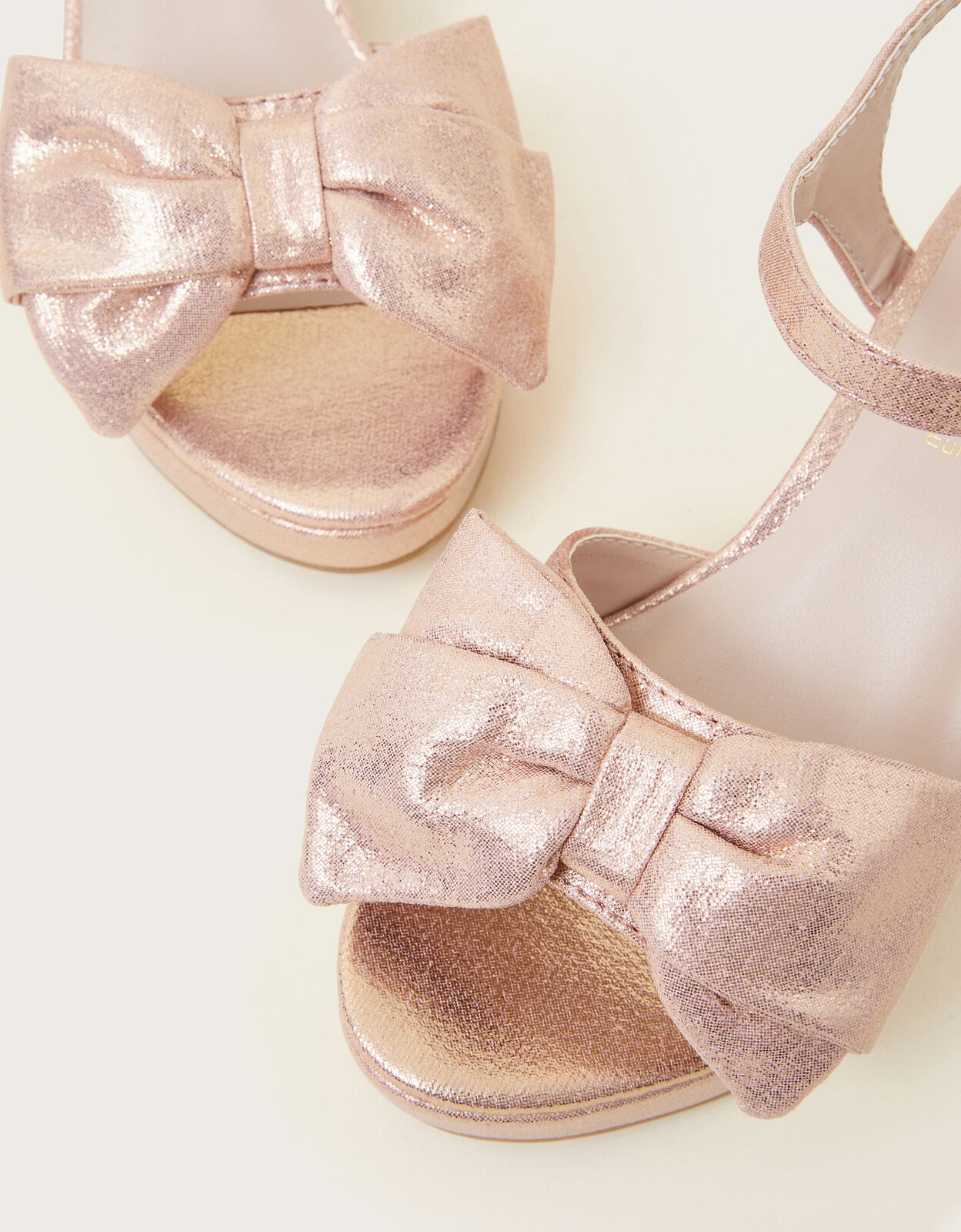 Pink bow best sale shoes