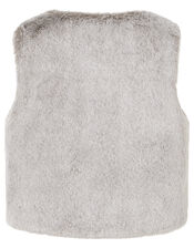 Baby Jersey Dress and Fluffy Gilet Set, Purple (LILAC), large