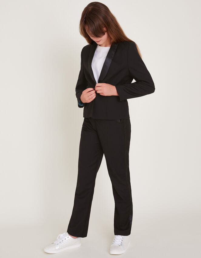 Kiera Two-Piece Tuxedo, Black (BLACK), large