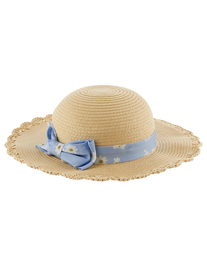 Baby Bella Daisy Floppy Hat , Natural (NATURAL), large