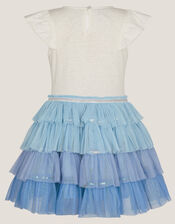 Butterfly Sequin Disco Dress, Blue (BLUE), large