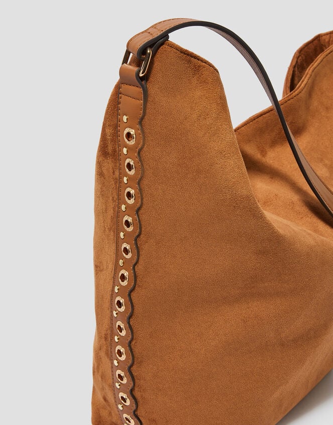 Tori Suedette Hobo Bag, , large