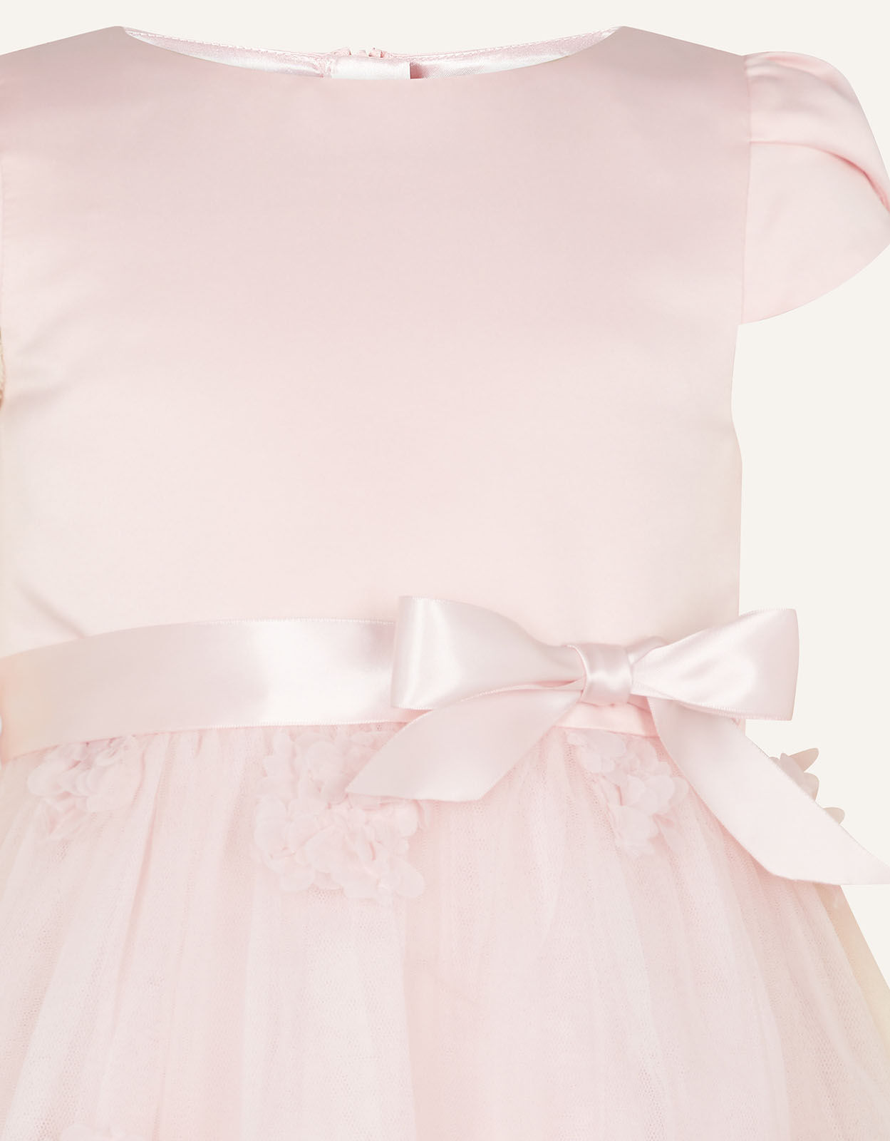 Delphine 3D Flower Dress Pink