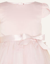 Delphine 3D Flower Dress, Pink (DUSKY PINK), large
