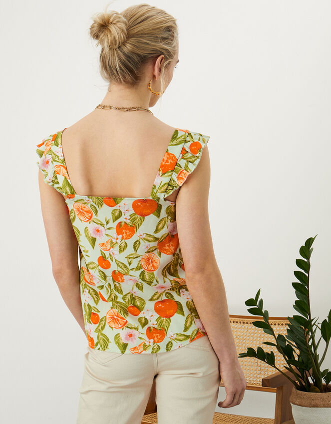 Fruit Print Tank Top with LENZING™ ECOVERO™, Green (MINT), large