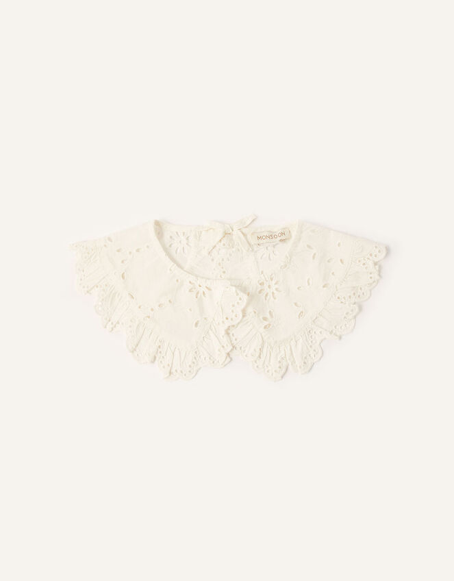 Broderie Collar in Organic Cotton , , large