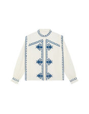 Maison Hotel Phillipa Embroidered Blouse, White (WHITE), large
