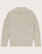 Shawl Cardigan, Ivory (IVORY), large