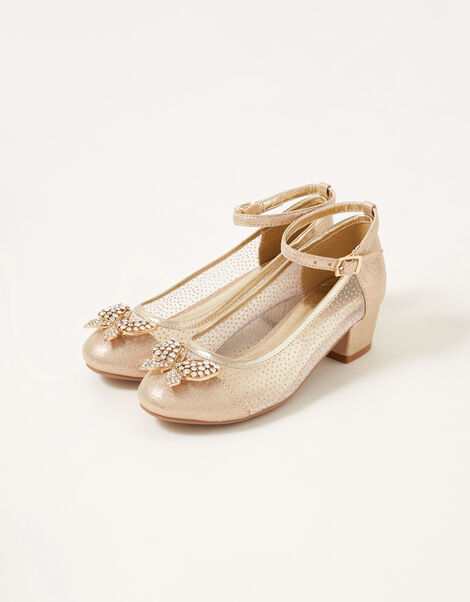Butterfly Sparkle Princess Shoes Gold, Gold (GOLD), large