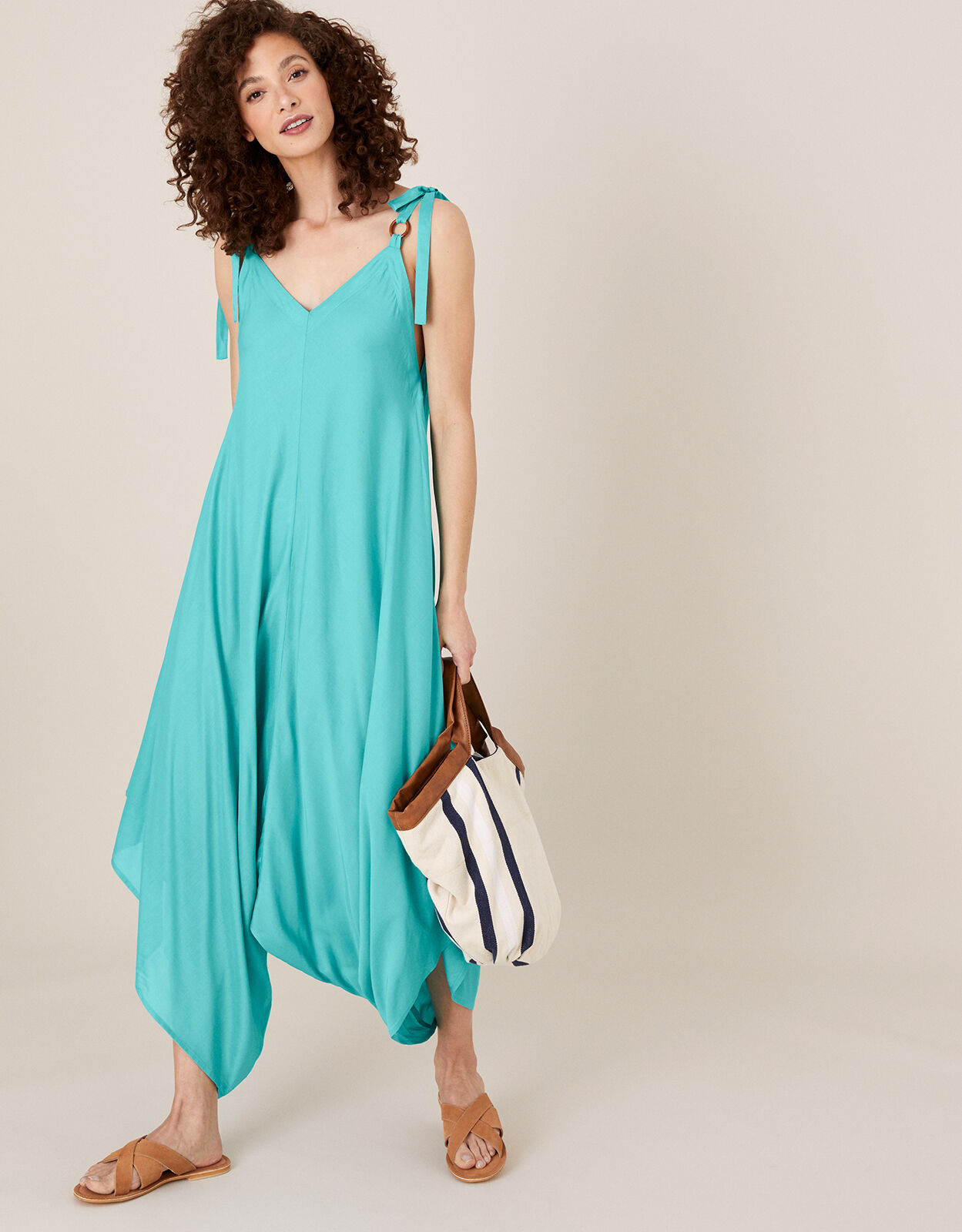 Monsoon blue jumpsuit deals