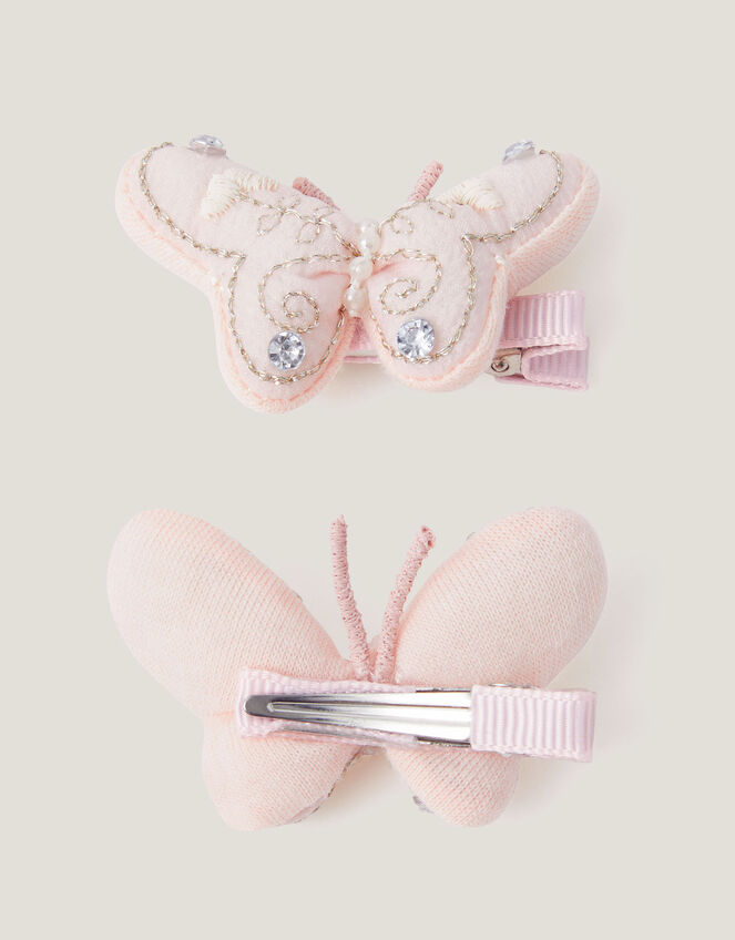 2-Pack 3D Butterfly Hair Clips, , large