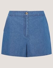Cece Denim Shorts, Blue (DENIM BLUE), large