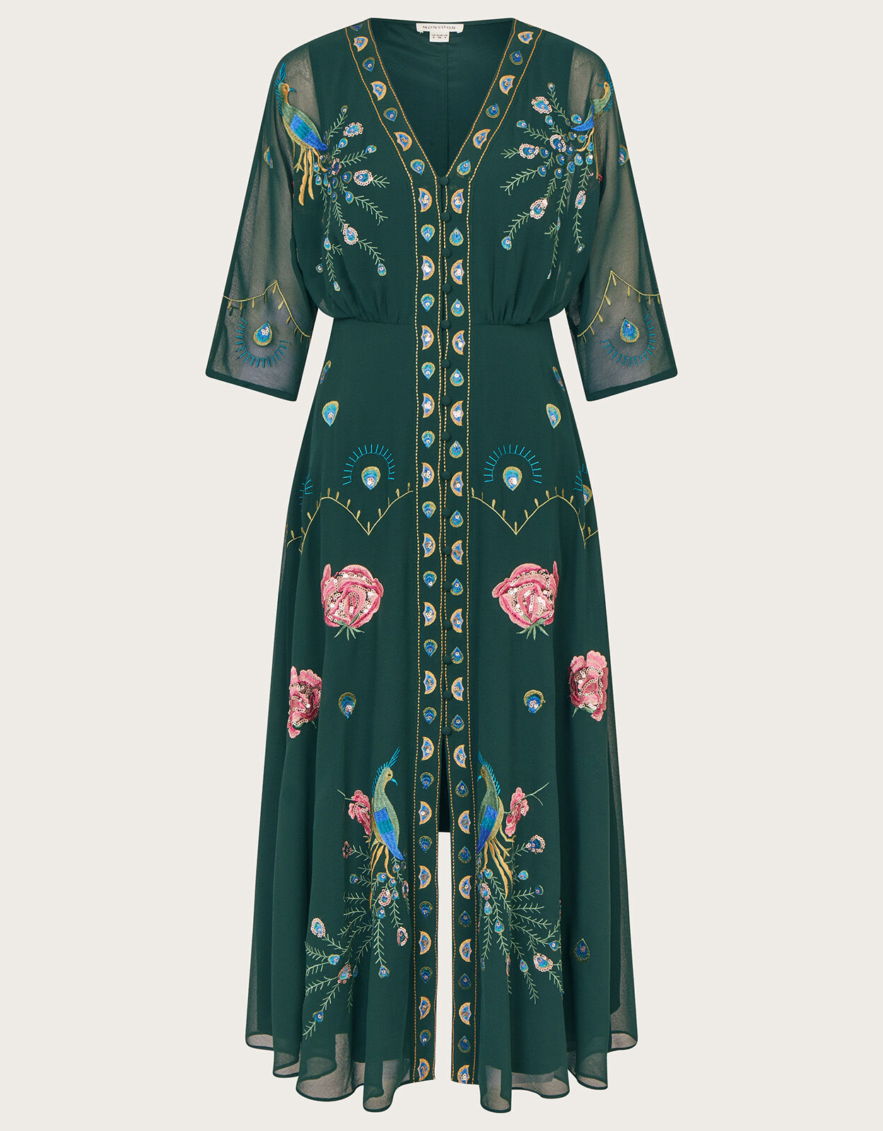Dark green tea dress deals