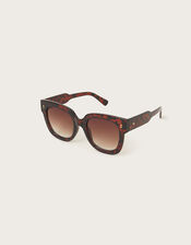 Rounded Tortoiseshell Sunglasses, , large