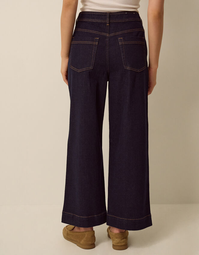 Hallie Regular Cropped Wide Leg Jeans, Blue (INDIGO), large