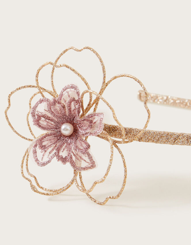 Lace Wire Flower Headband, , large