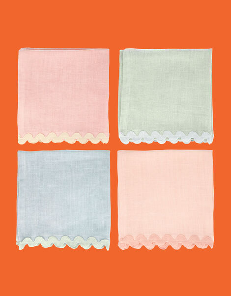 Meri Meri 4-Pack Pastel Cotton Napkins, , large