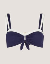 Sabrina Two Tone Bikini Top, Blue (NAVY), large