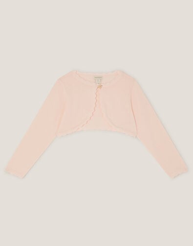 Maeve Bow Button Cardigan, Pink (PALE PINK), large