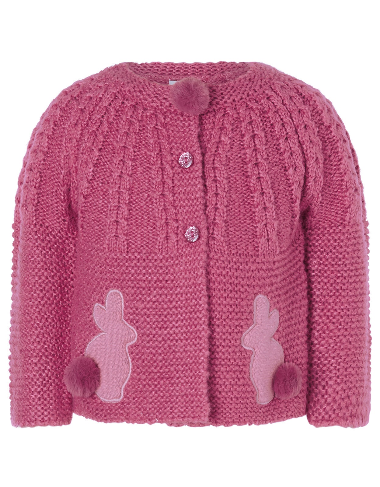 baby pink knitted cardigan