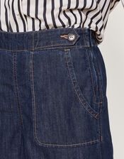 Harper Crop Wide Leg Pull-On Jeans Regular Length, Blue (INDIGO), large