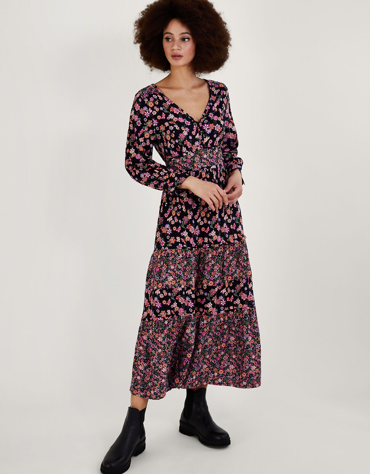 Monsoon ditsy print dress shop