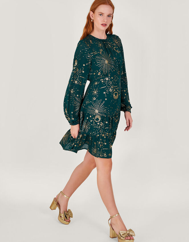 Cassie Zodiac Dress, Teal (TEAL), large