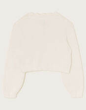 Darcy Fluffy Cardigan, Ivory (IVORY), large