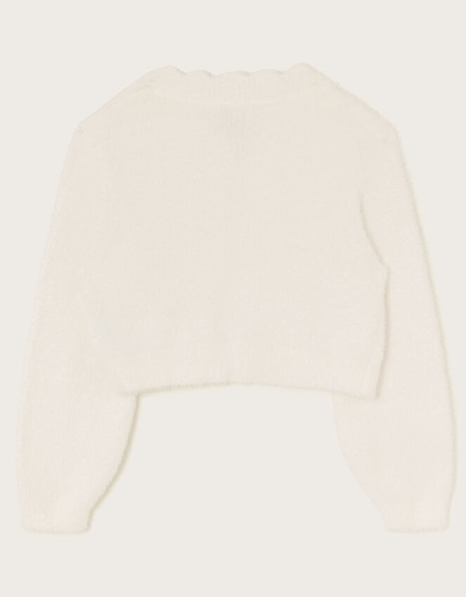 Darcy Fluffy Cardigan, Ivory (IVORY), large
