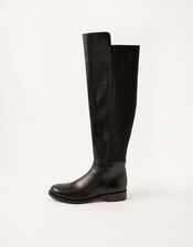 Olivia Leather Over-the-Knee Boots, Black (BLACK), large