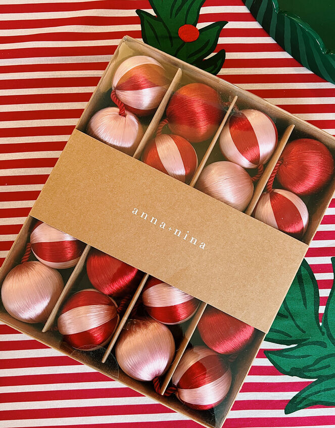Anna and Nina Candy Cane Stripe Garland, , large