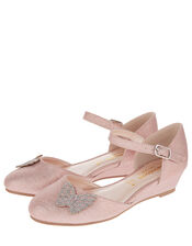 Nina Diamanté Butterfly Wedges, Pink (PINK), large