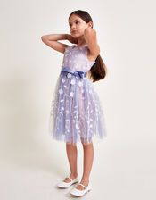 Phillipa 3D Petal Dress, Purple (LILAC), large