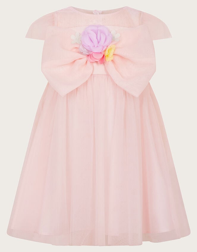 Baby Blossom Bow Bodice Dress, Pink (PINK), large