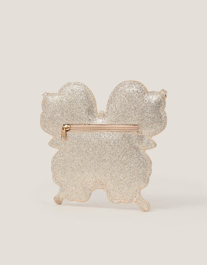Glitter Butterfly Crossbody Bag, , large