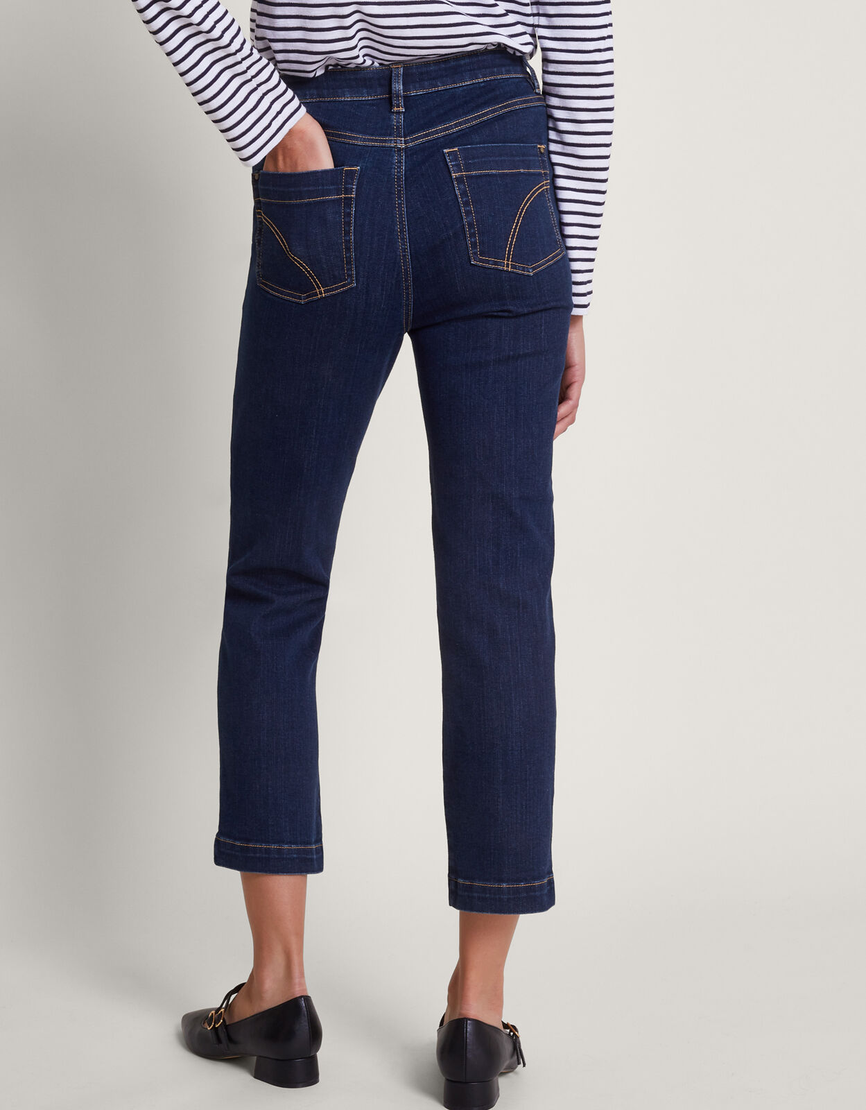 Safaia 7 8 Denim Jeans Blue