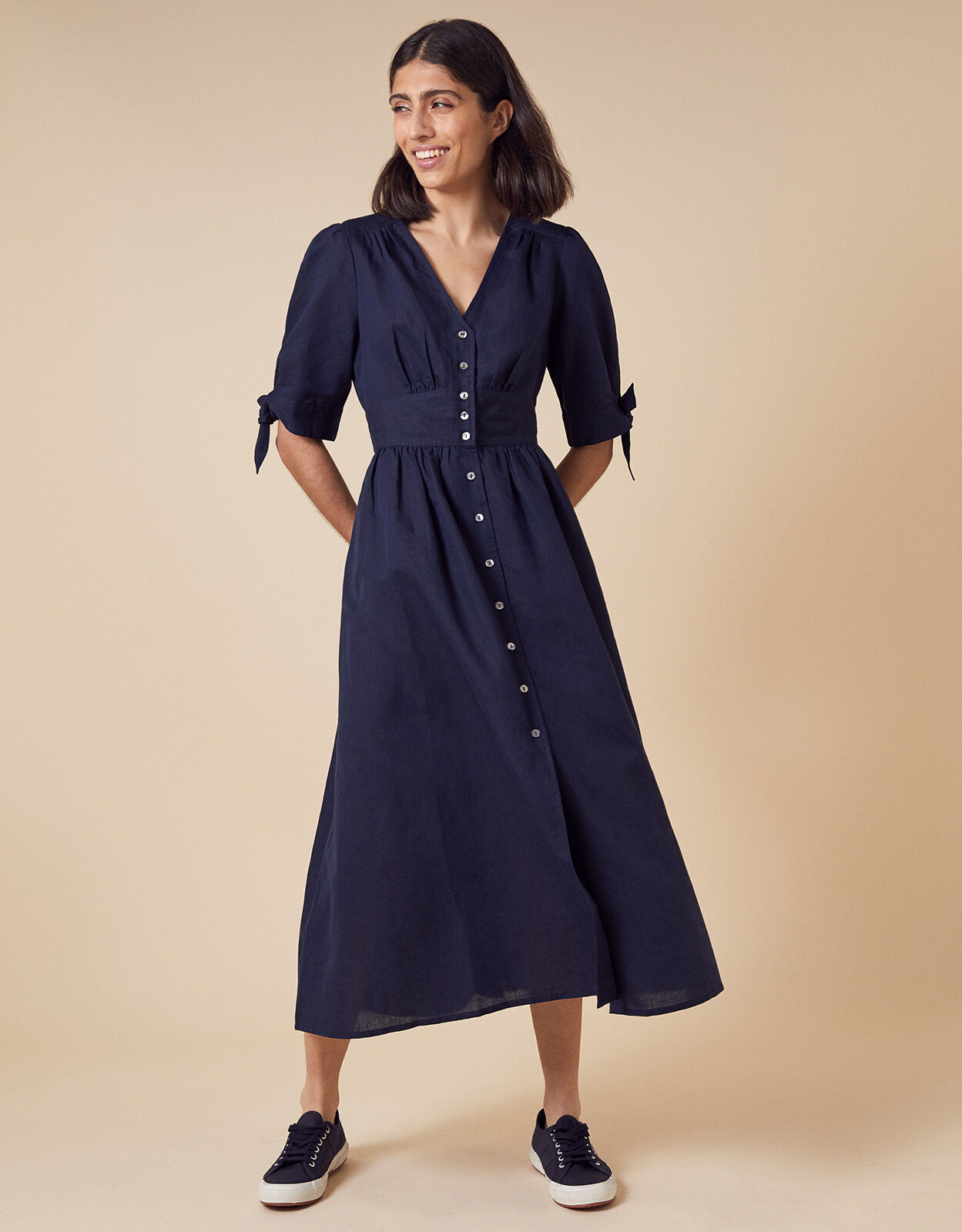 monsoon linen dress