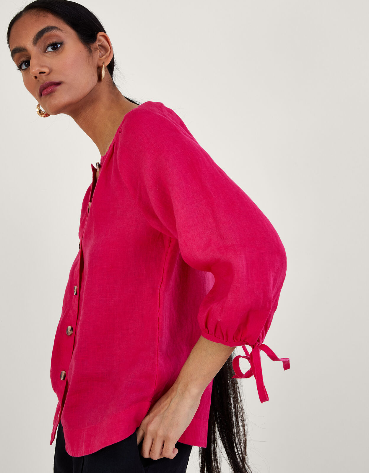 Monsoon linen sales tops